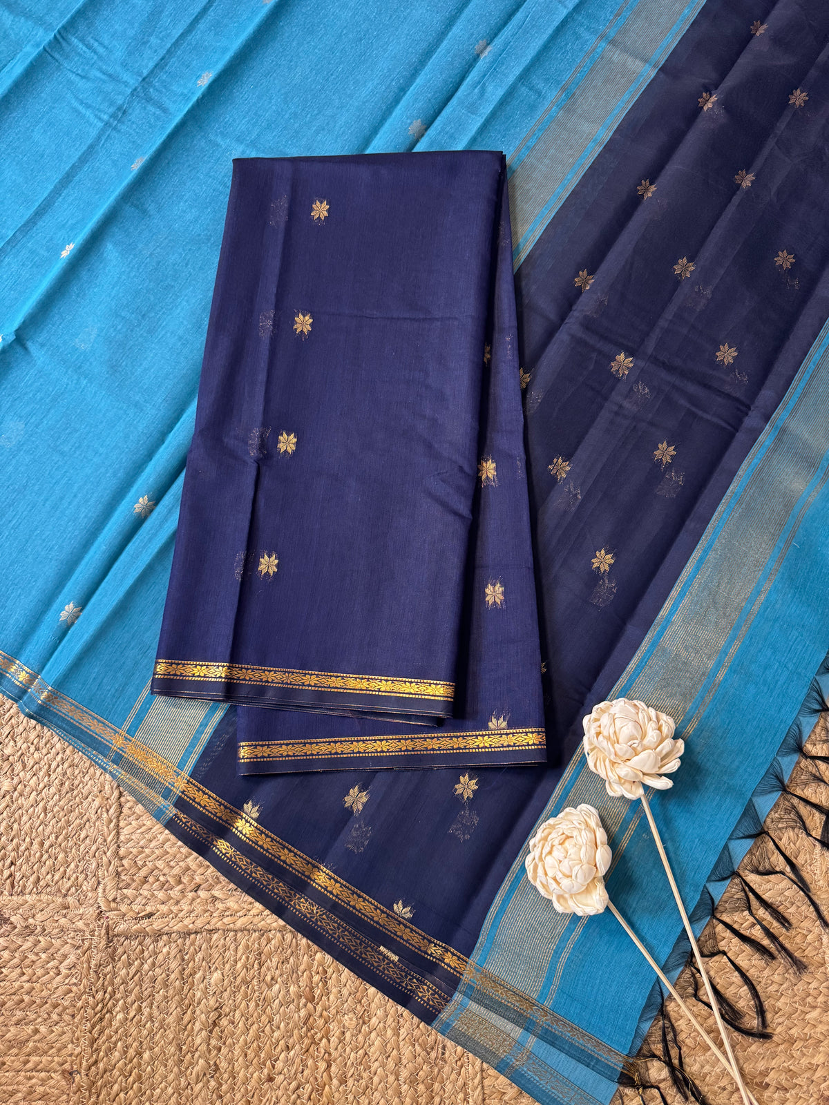 Maheswari silk cotton 2 piece set-ROJA13