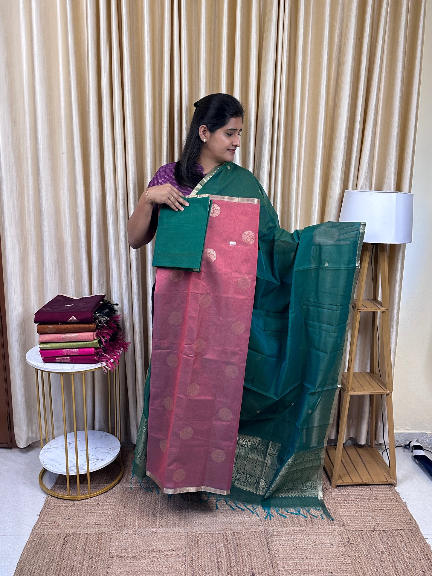 Kora silk cotton 3 piece set -KSC14