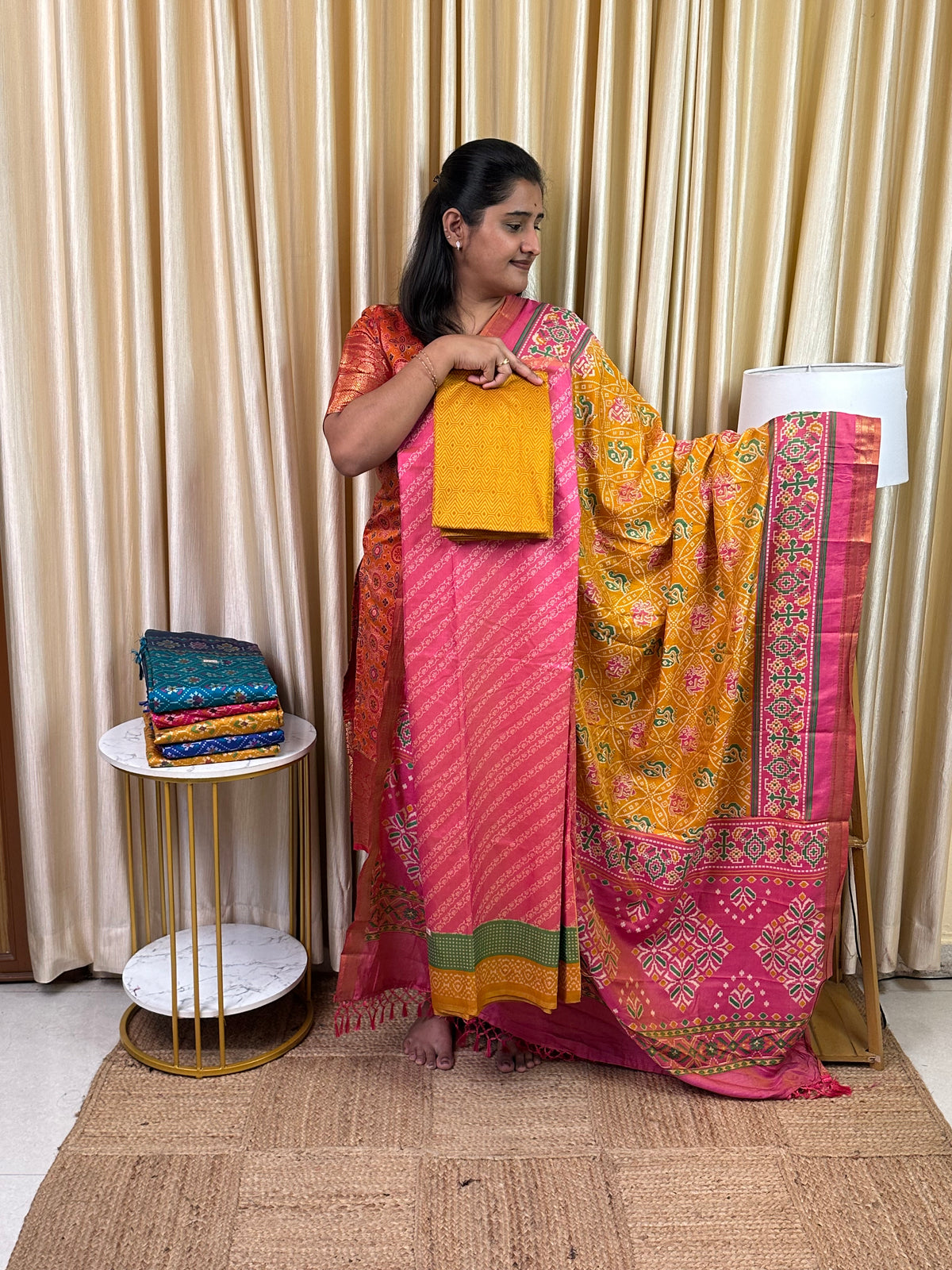 Patola semi silk 3 piece set - MPP4