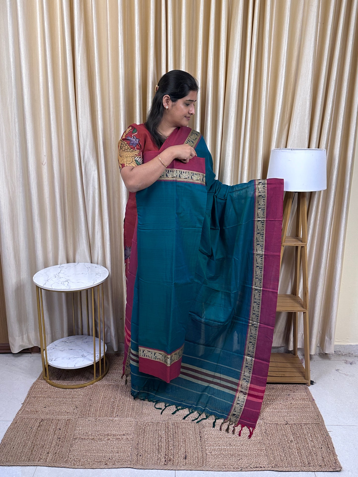 Narayanpet Mercerised cotton (4.5 m Top)-EB8