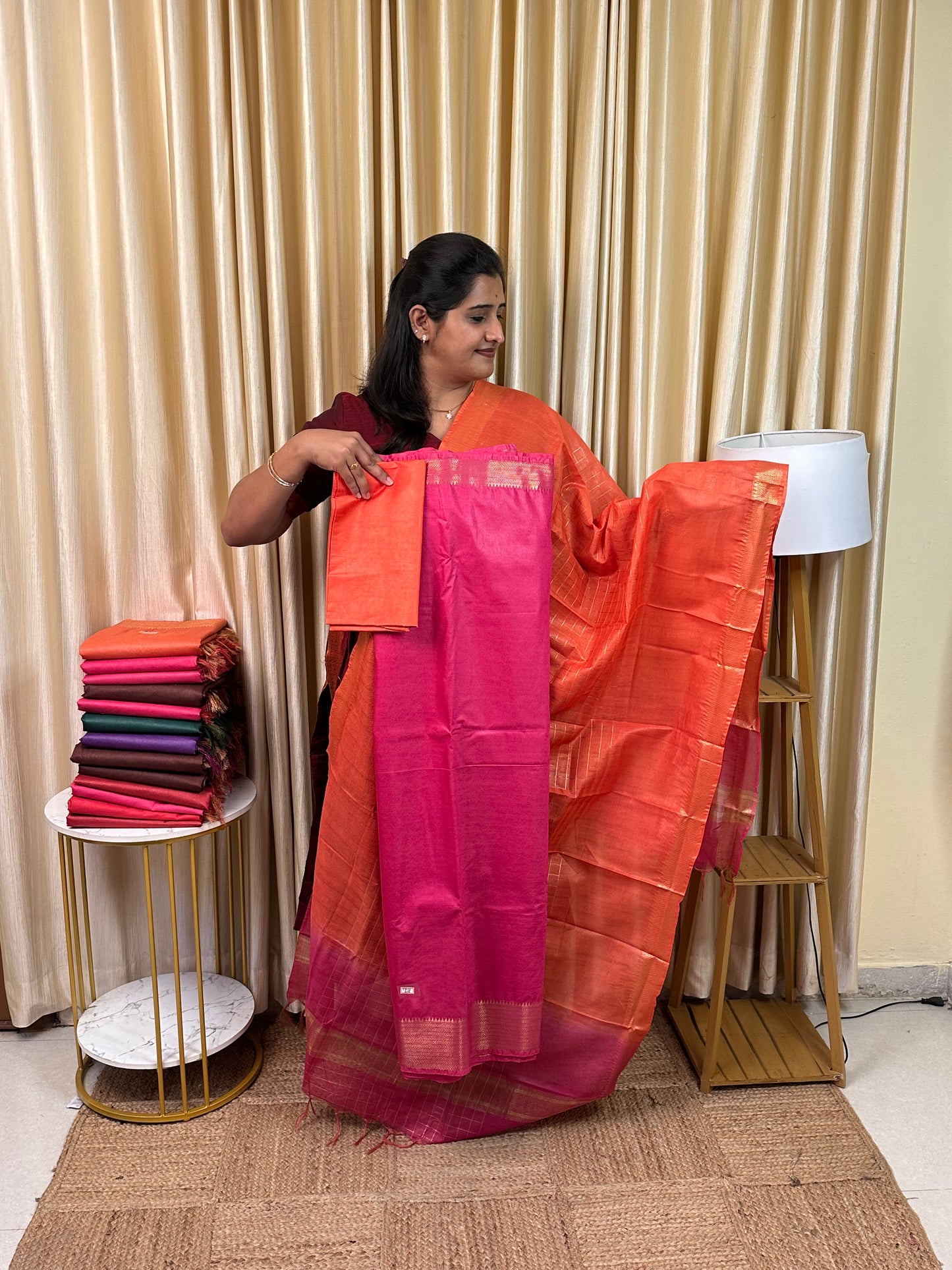 Mangalagiri silk cotton 3 piece set TMG-101