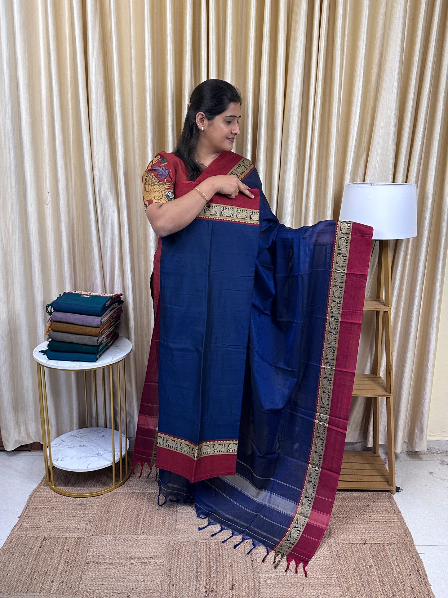 Narayanpet Mercerised cotton (4.5 m Top)-EB2