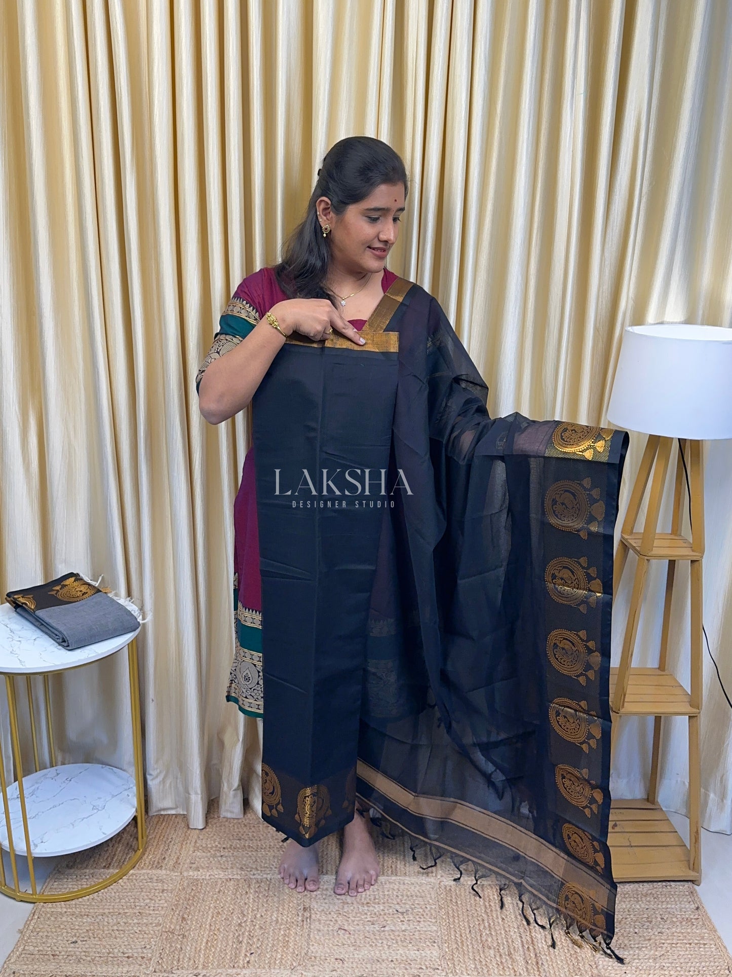 Midnight Kanchi Cotton Salwar Suit