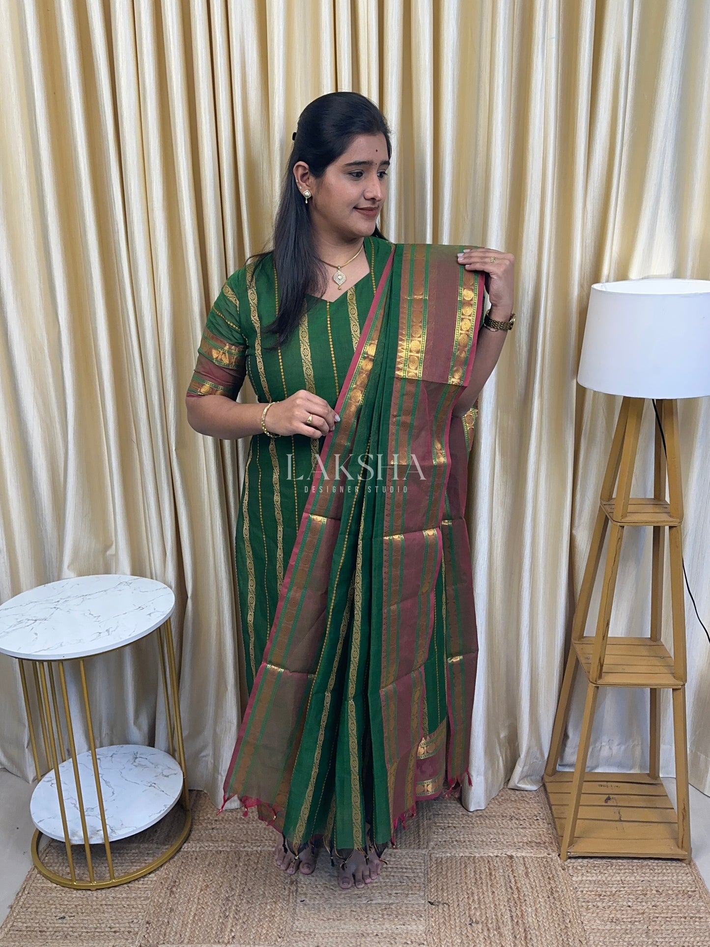 Green Veldhari Chettinad Cotton
