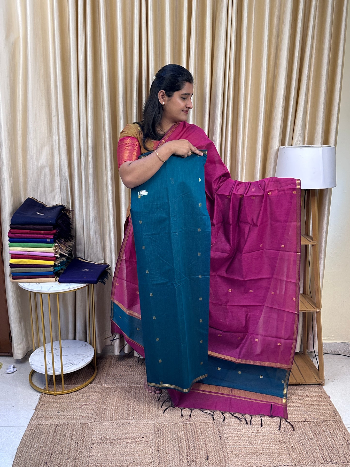 Maheswari silk cotton 2 piece set- MH14