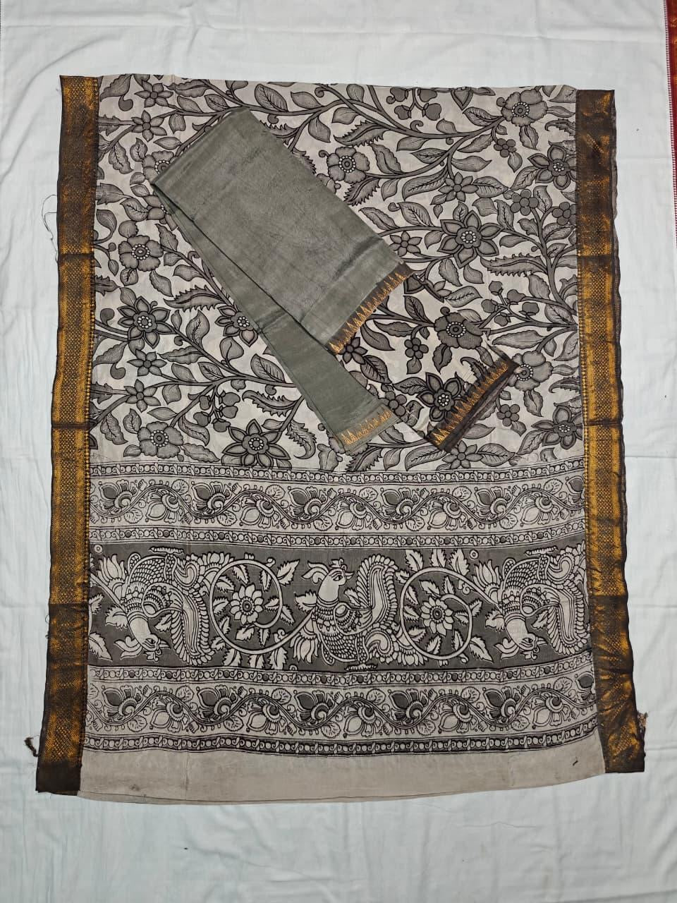 Gap border kalamkari 2 piece set - 2