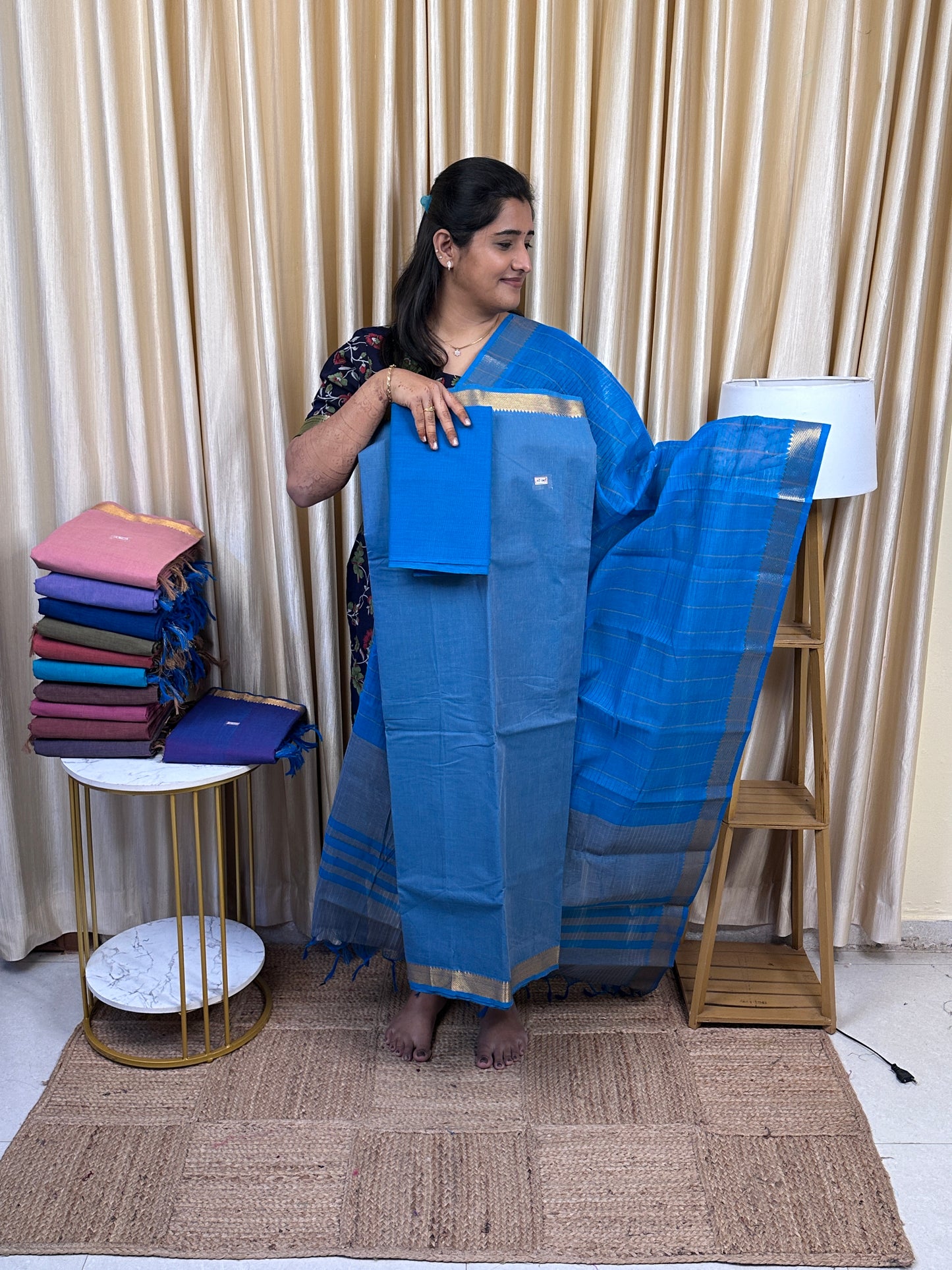 Premium Mangalgiri cotton 3 piece set - PMC29