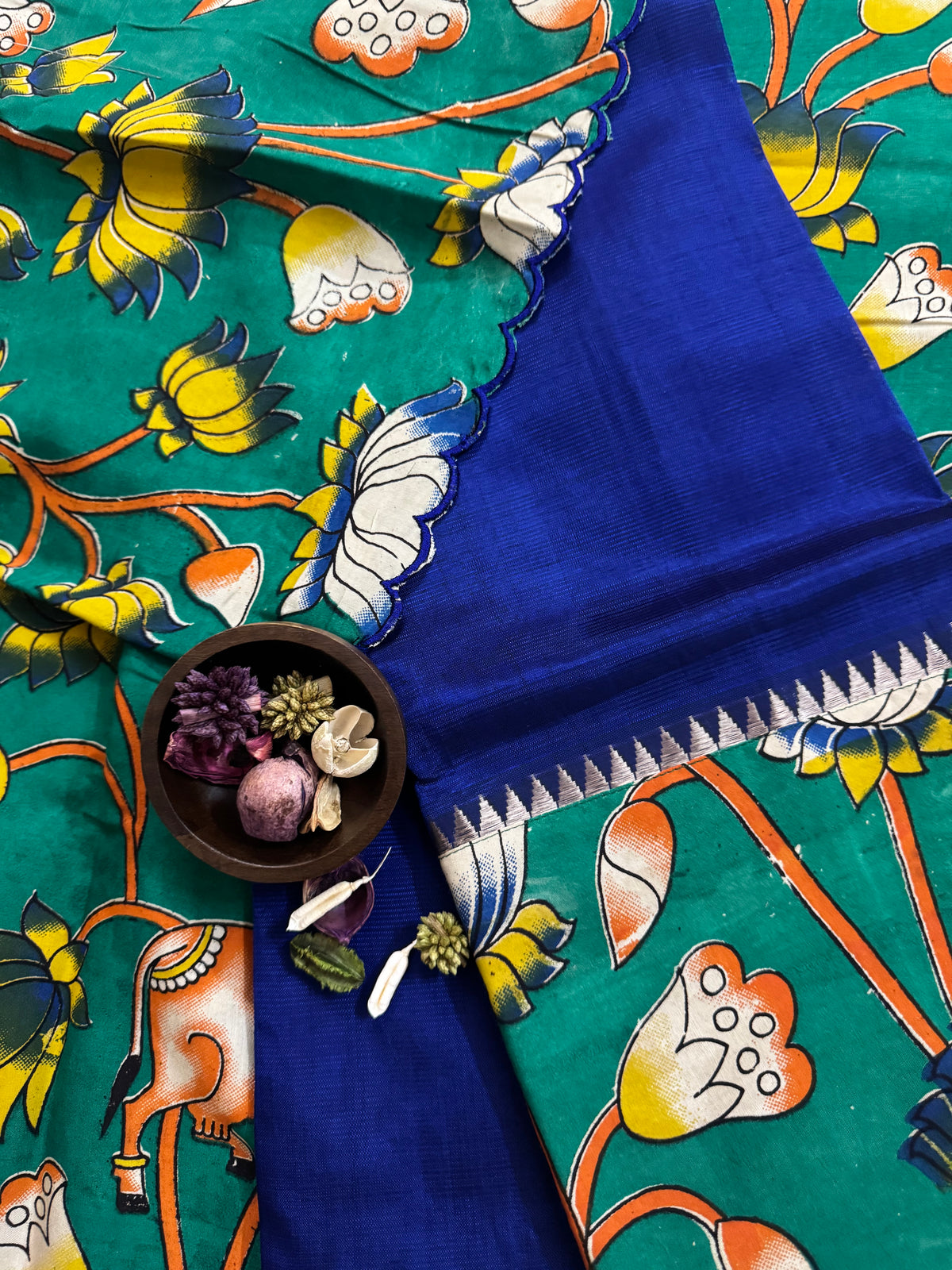 Gap border kalamkari 2 piece set - GAP14