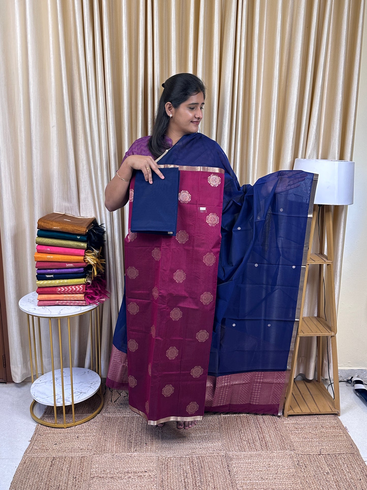 Kora silk cotton 3 piece set -KSC28