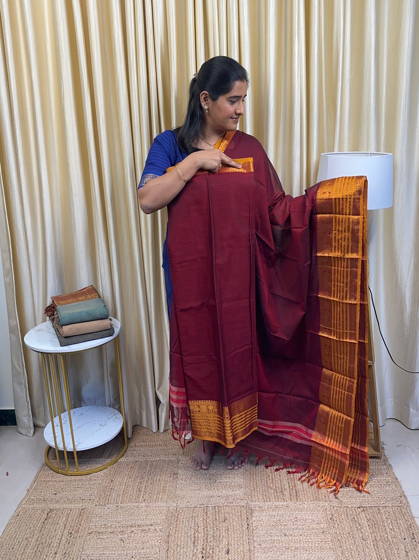 Maroon Royal border Narayanpet