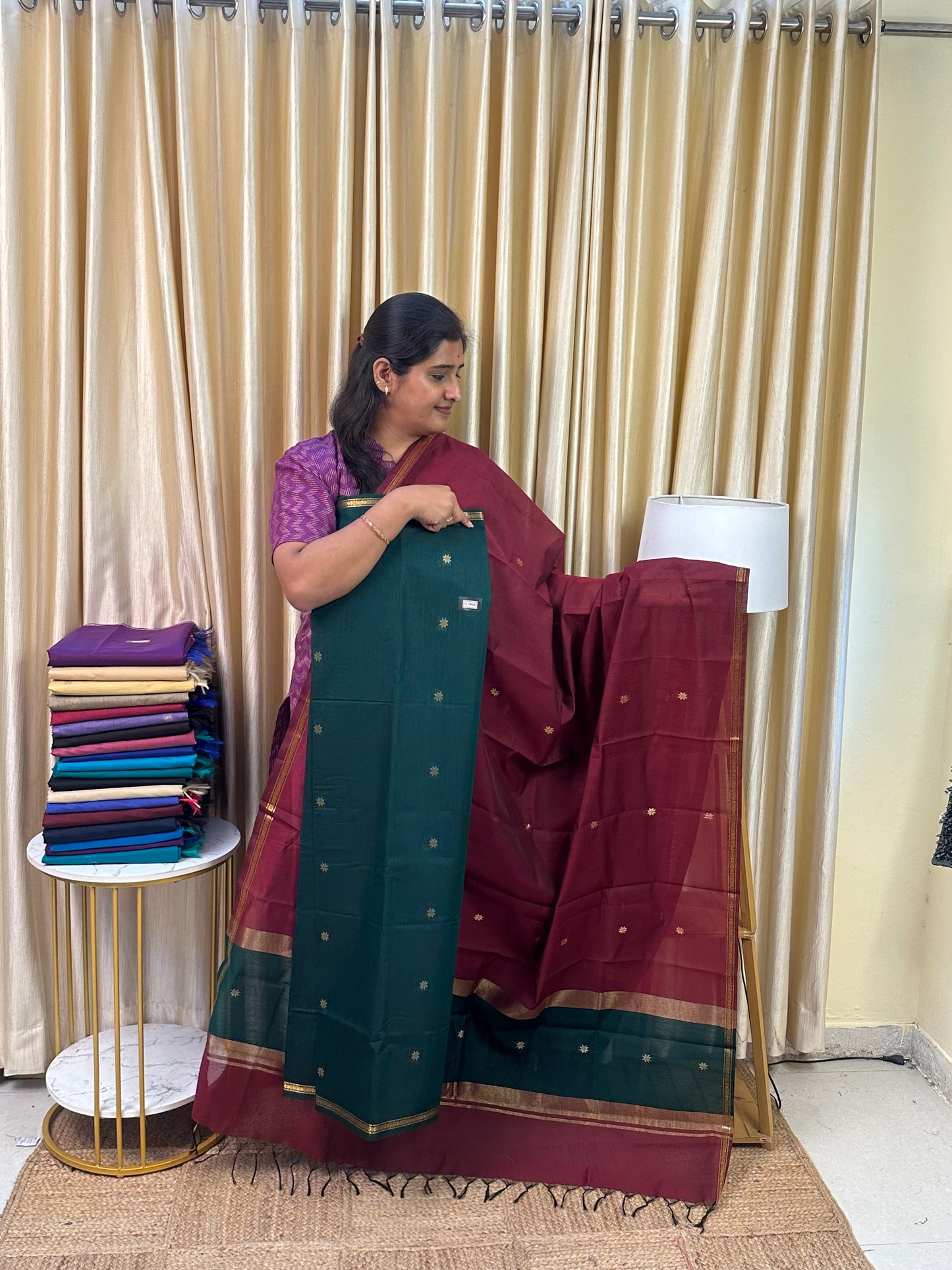 Maheswari silk cotton 2 piece set- NMH41