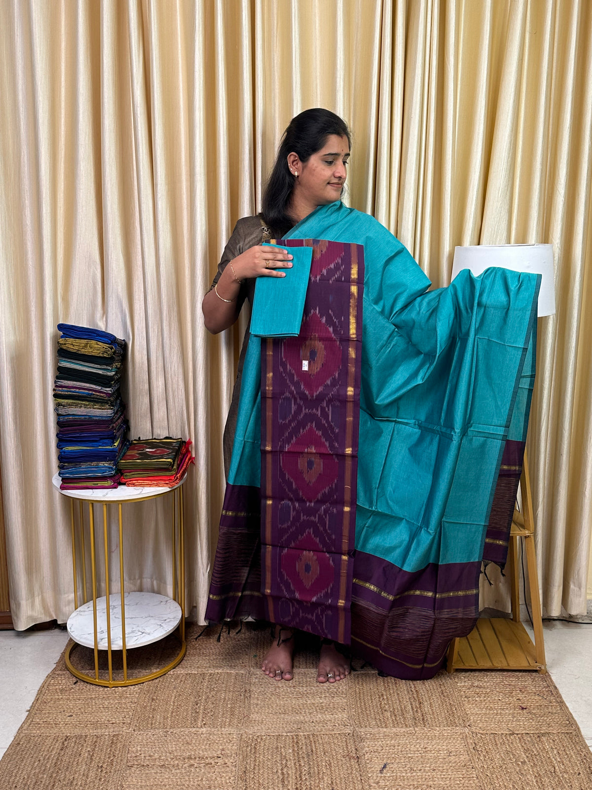 Pochampalli sico 3 piece set-NSICO10