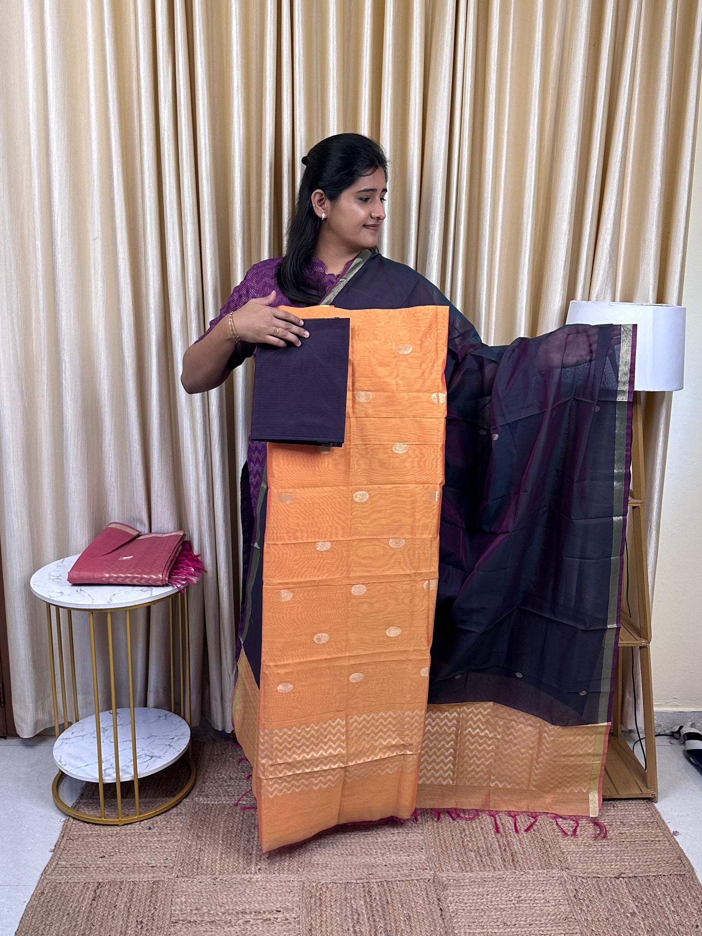 Kora silk cotton 3 piece set -KSC39