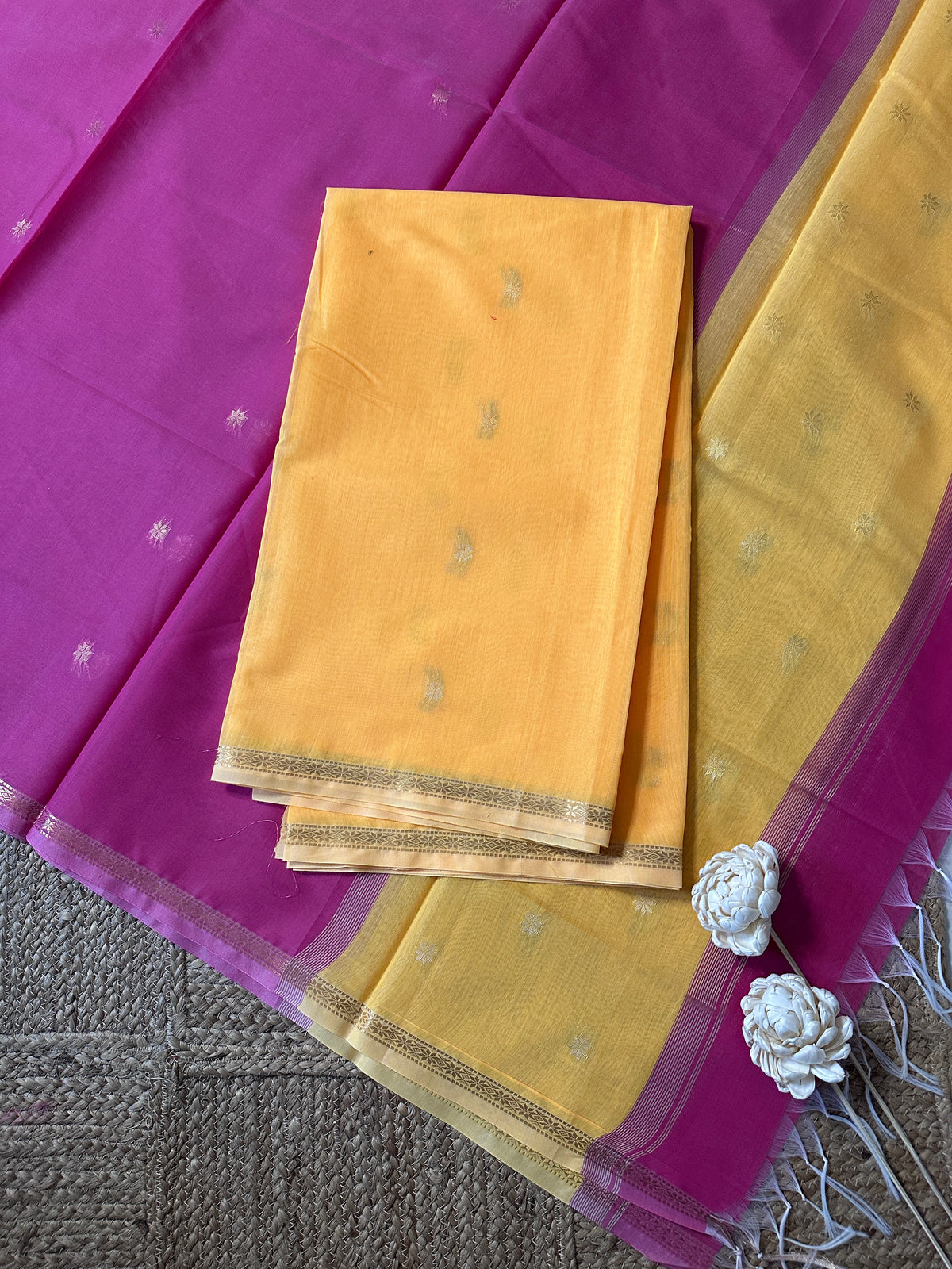 Maheswari silk cotton 2 piece set-ROJA34