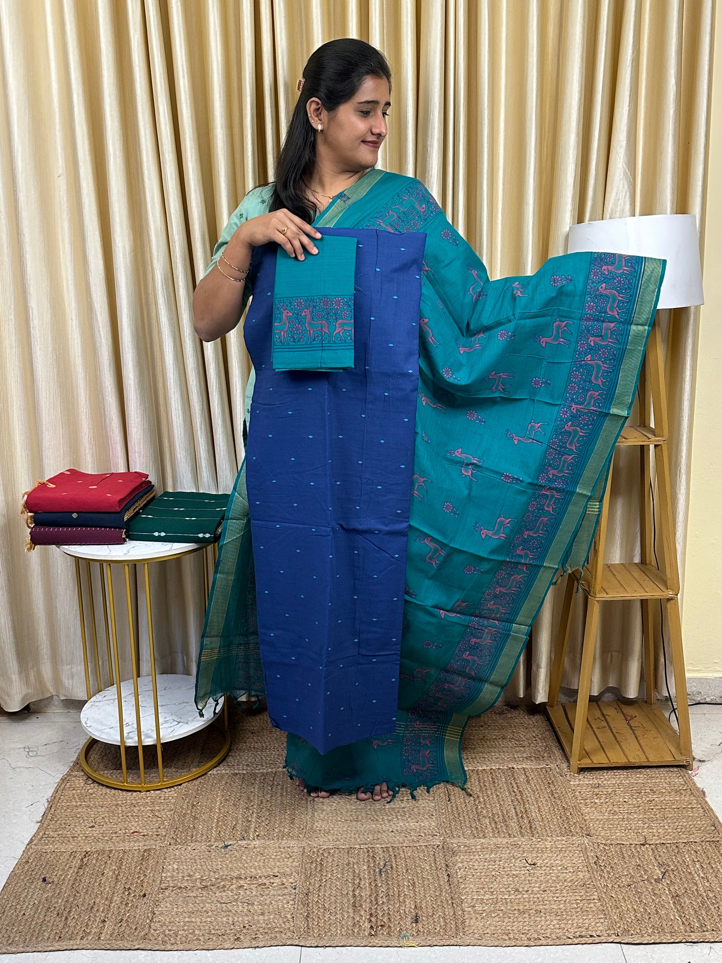 Printed south cotton 3 piece set- 2