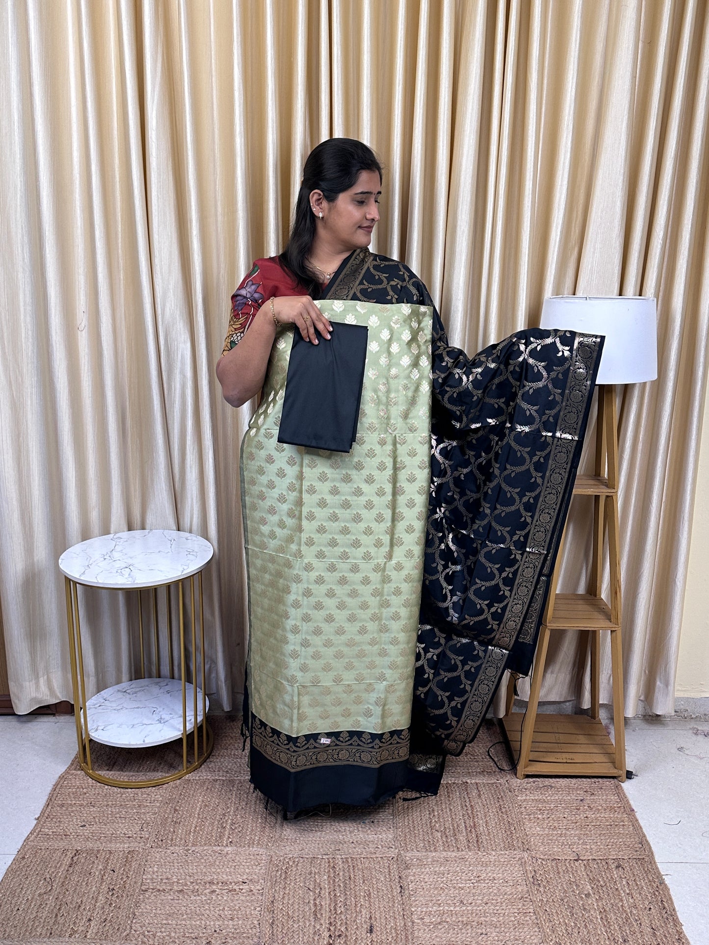 Banarasi Katan silk 3 piece set -BWS5