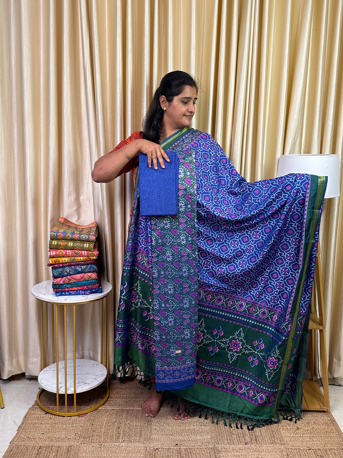 Patola semi silk 3 piece set - SP80