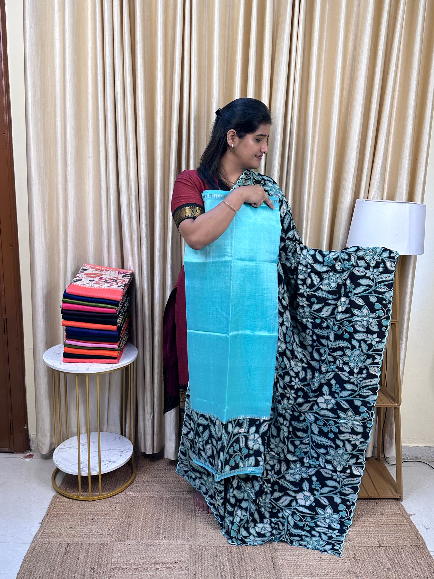 Gap border kalamkari 2 piece set - GAP12