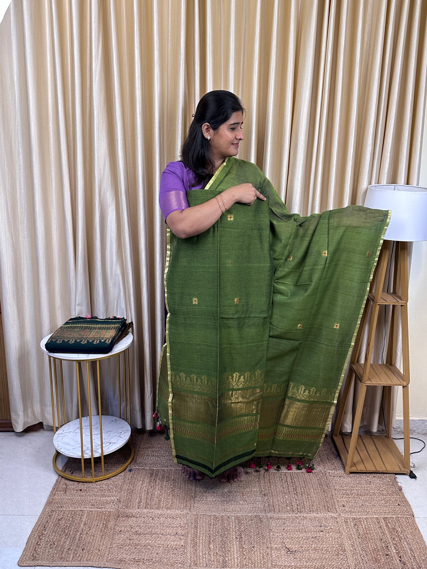 SWARA - Banarasi Jamdhani cotton by silk -19