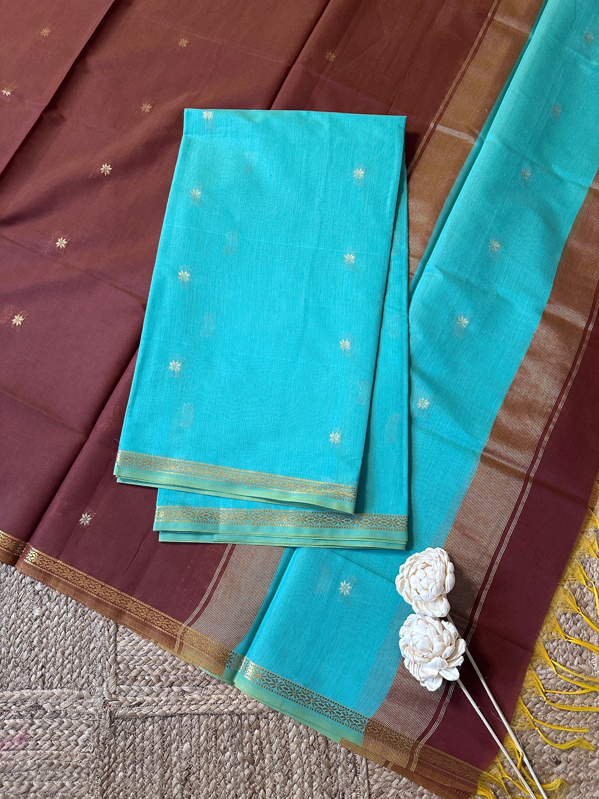 Maheswari silk cotton 2 piece set-ROJA30