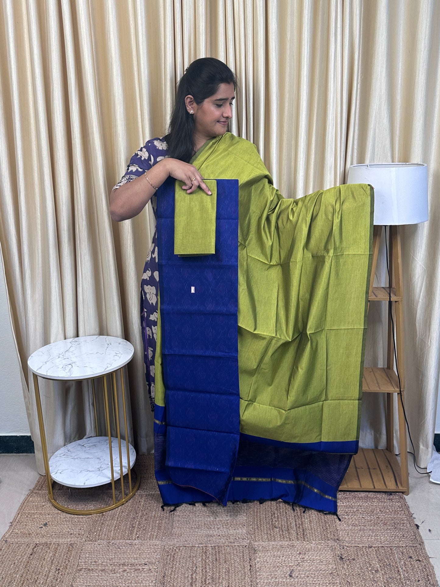 Full weave ikat Pochampally sico dress material FWS-7