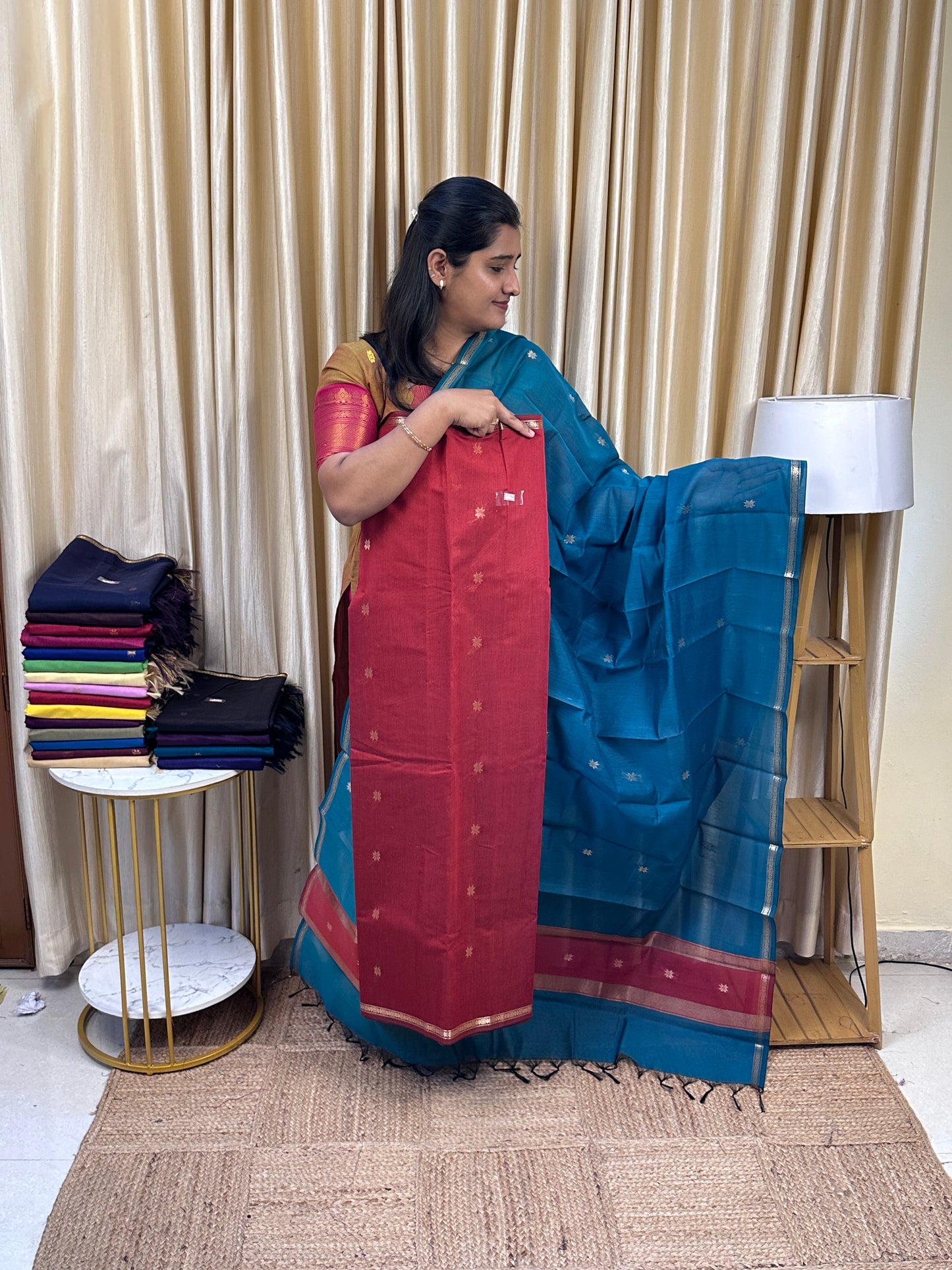 Maheswari silk cotton 2 piece set- MH11