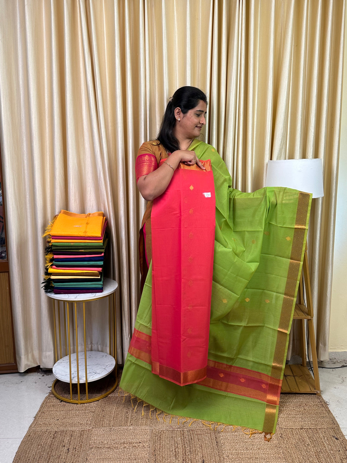 Maheswari silk cotton 2 piece set- MN 7