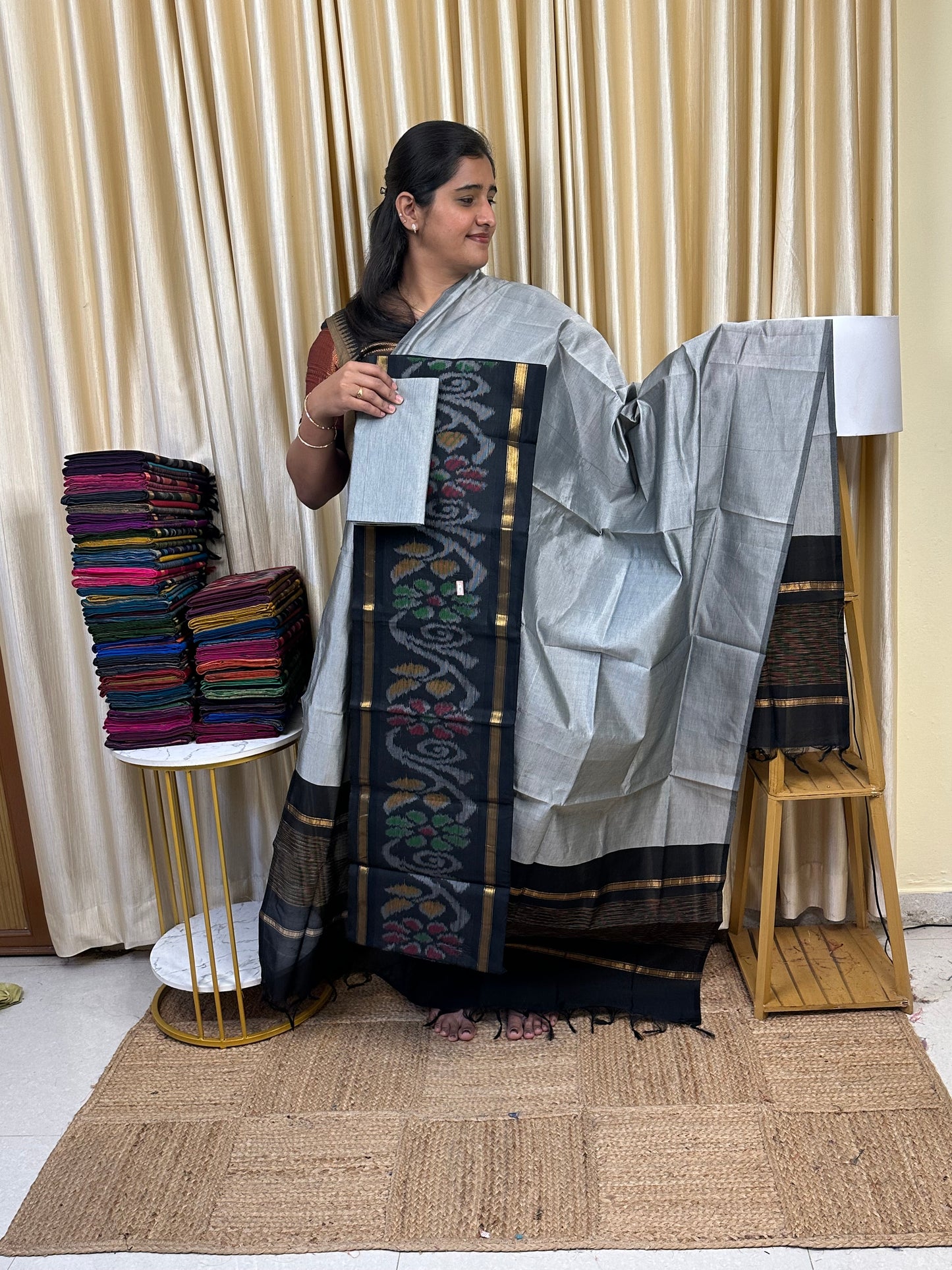 Pochampalli sico 3 piece set-SICO34