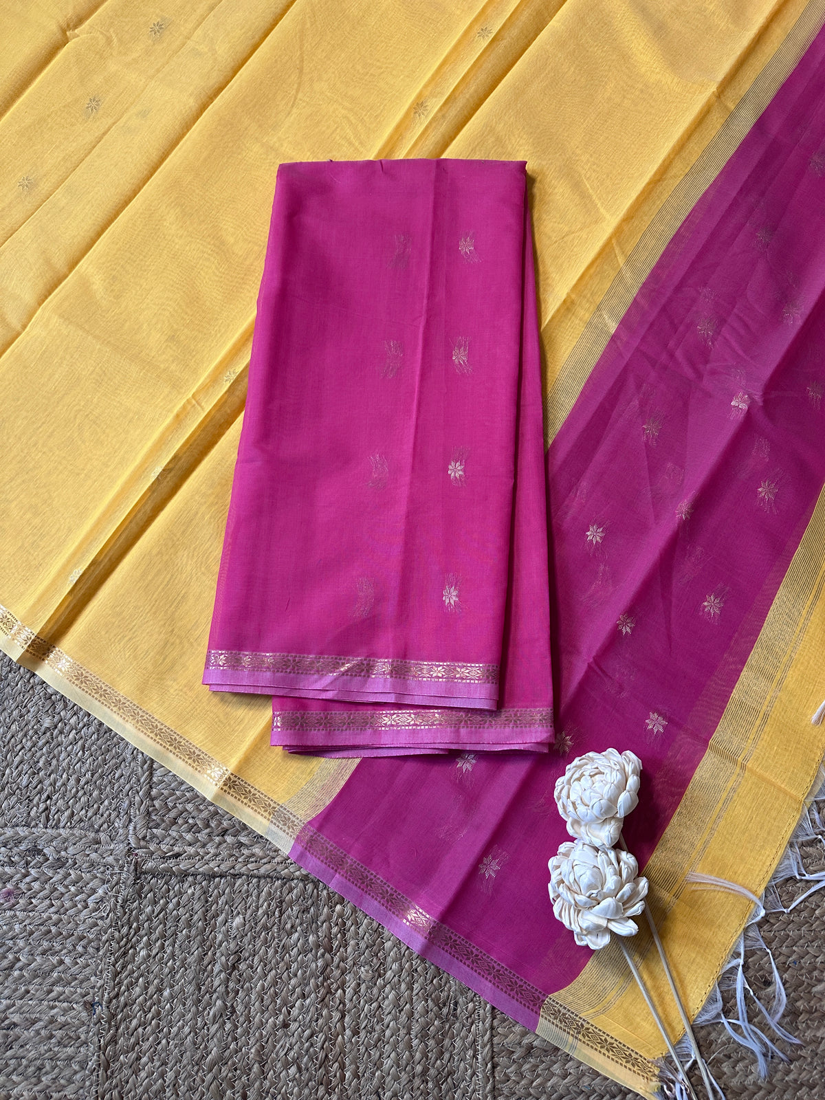 Maheswari silk cotton 2 piece set-ROJA21
