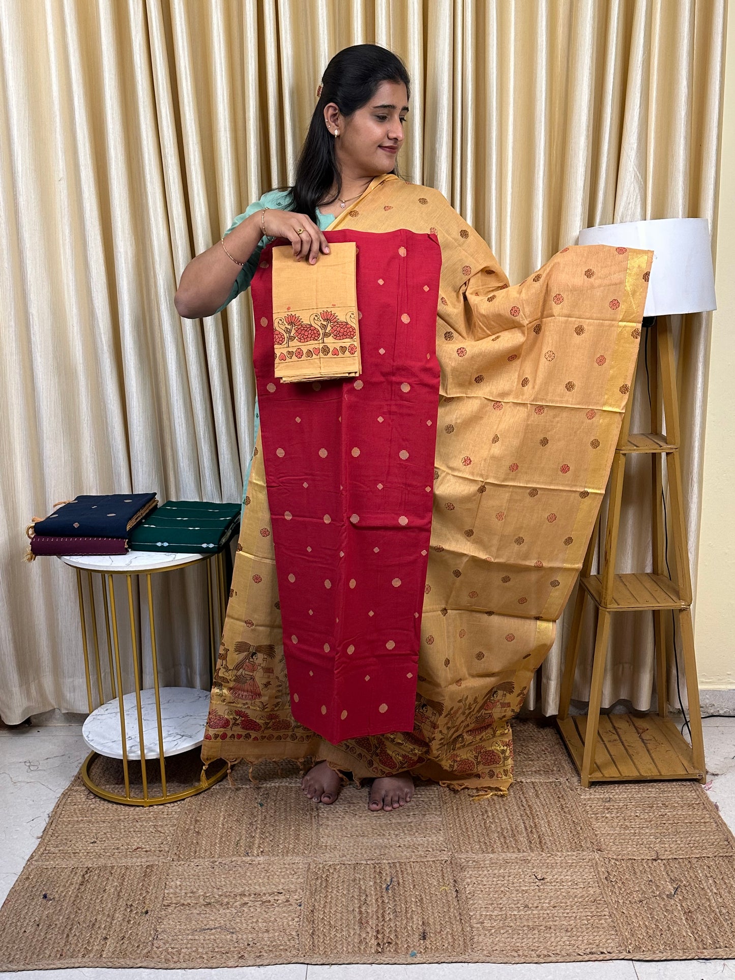 Printed south cotton 3 piece set- 4