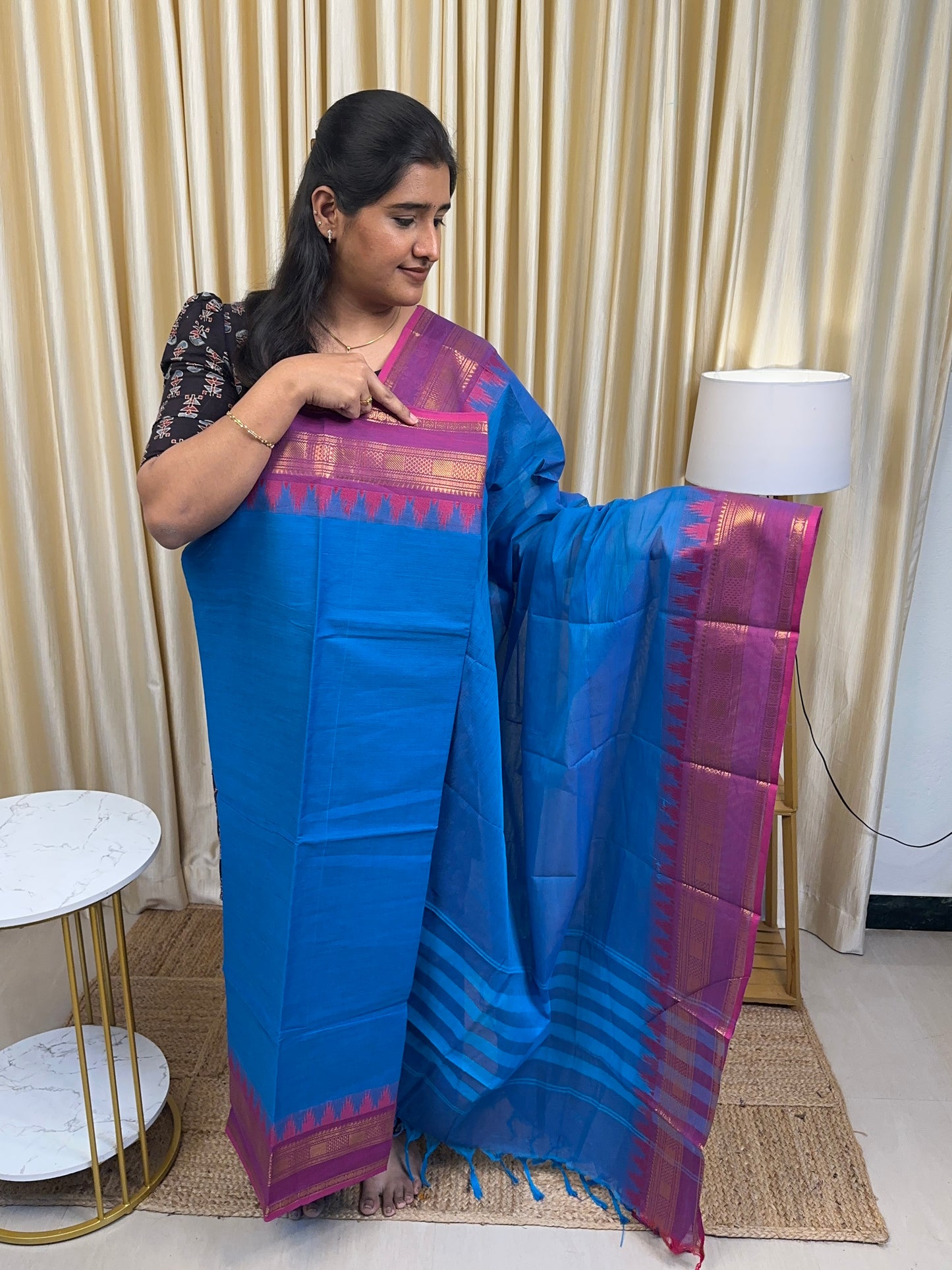 Sapphire ruby 2 piece unstitched set