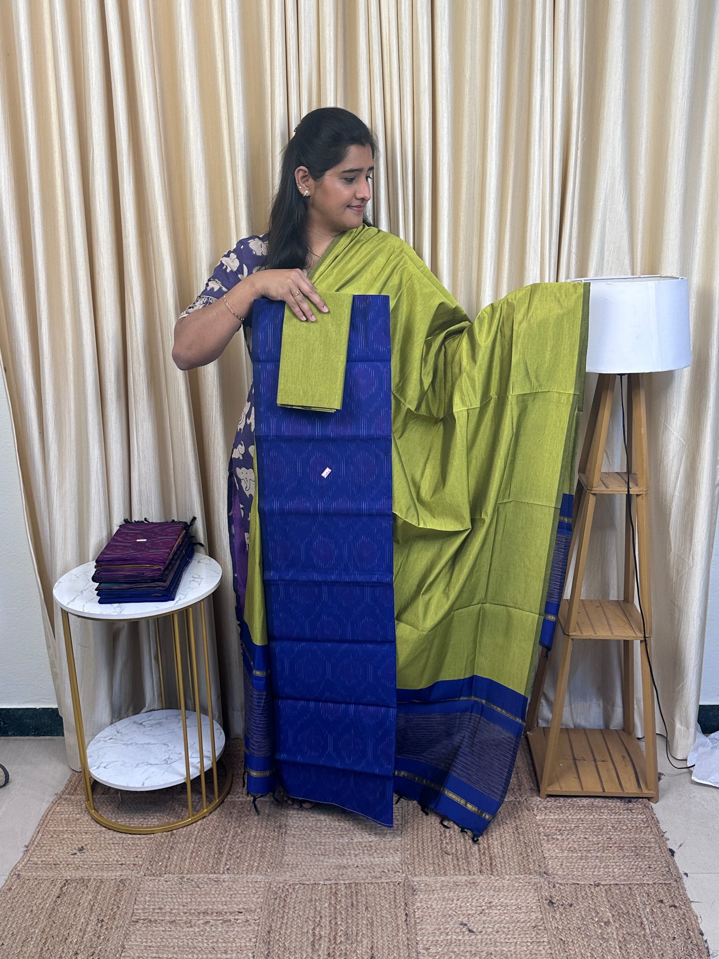 Full weave ikat Pochampally sico dress material FWS-6