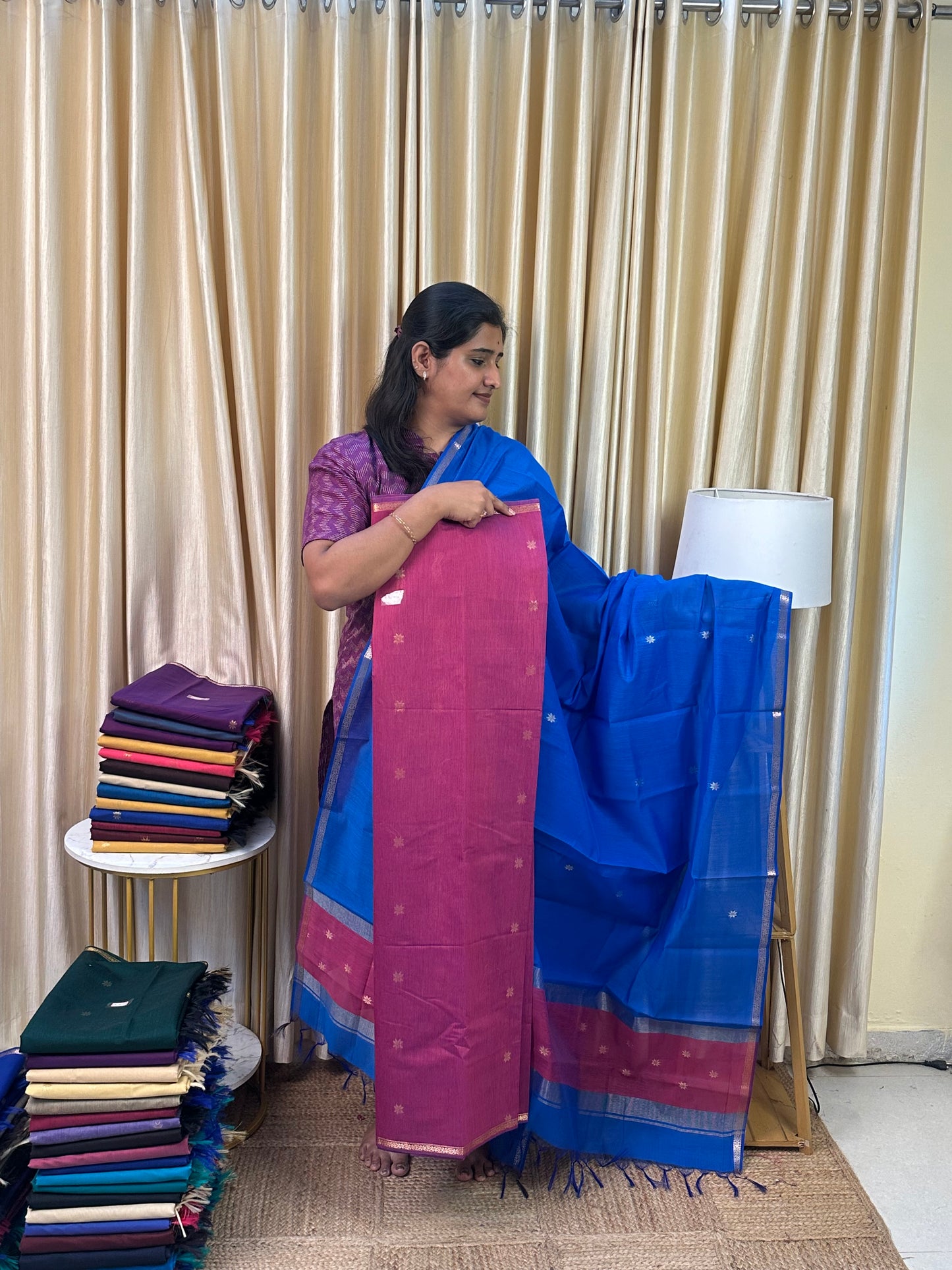 Maheswari silk cotton 2 piece set- NMH17