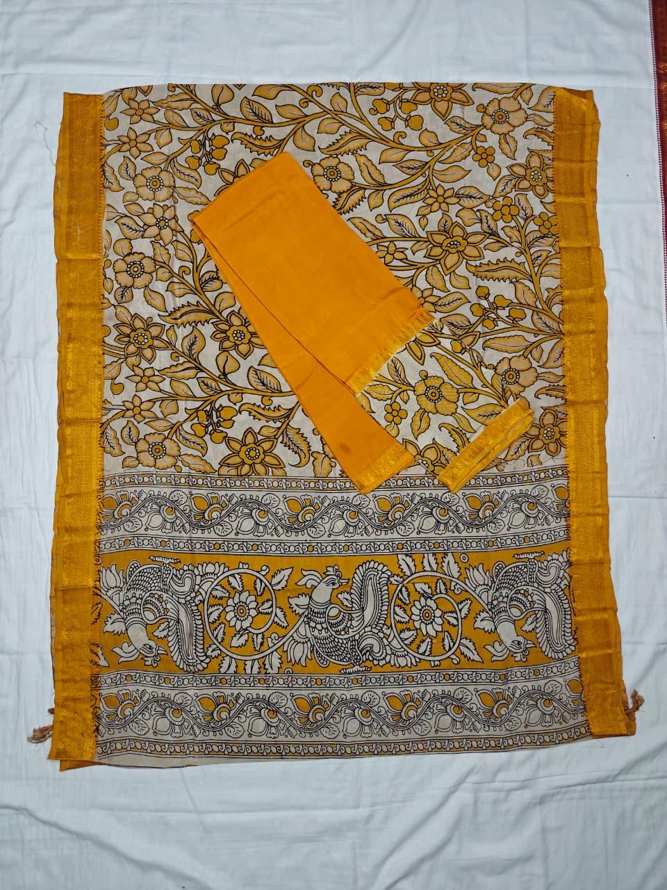 Gap border kalamkari 2 piece set - 4