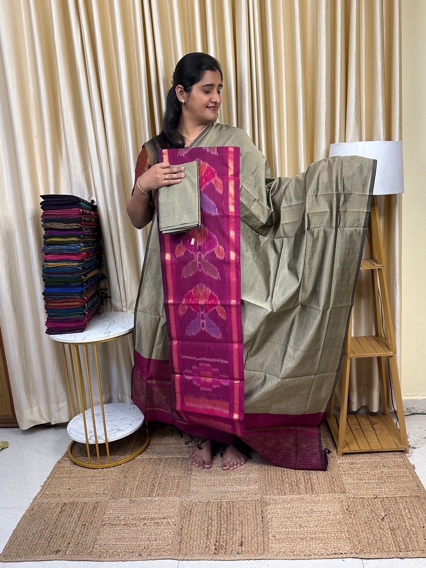 Pochampalli sico 3 piece set-SICO43