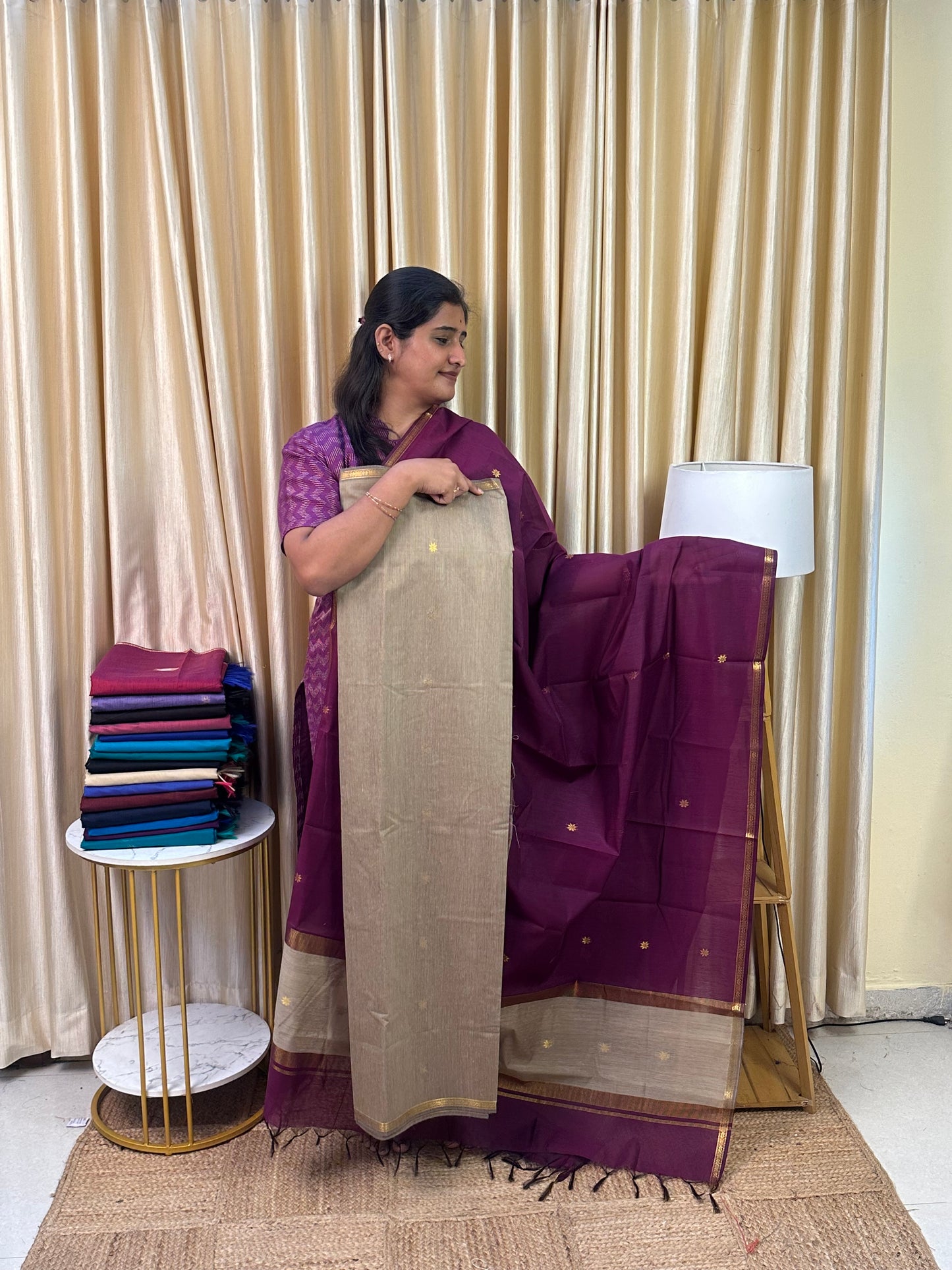 Maheswari silk cotton 2 piece set- NMH45
