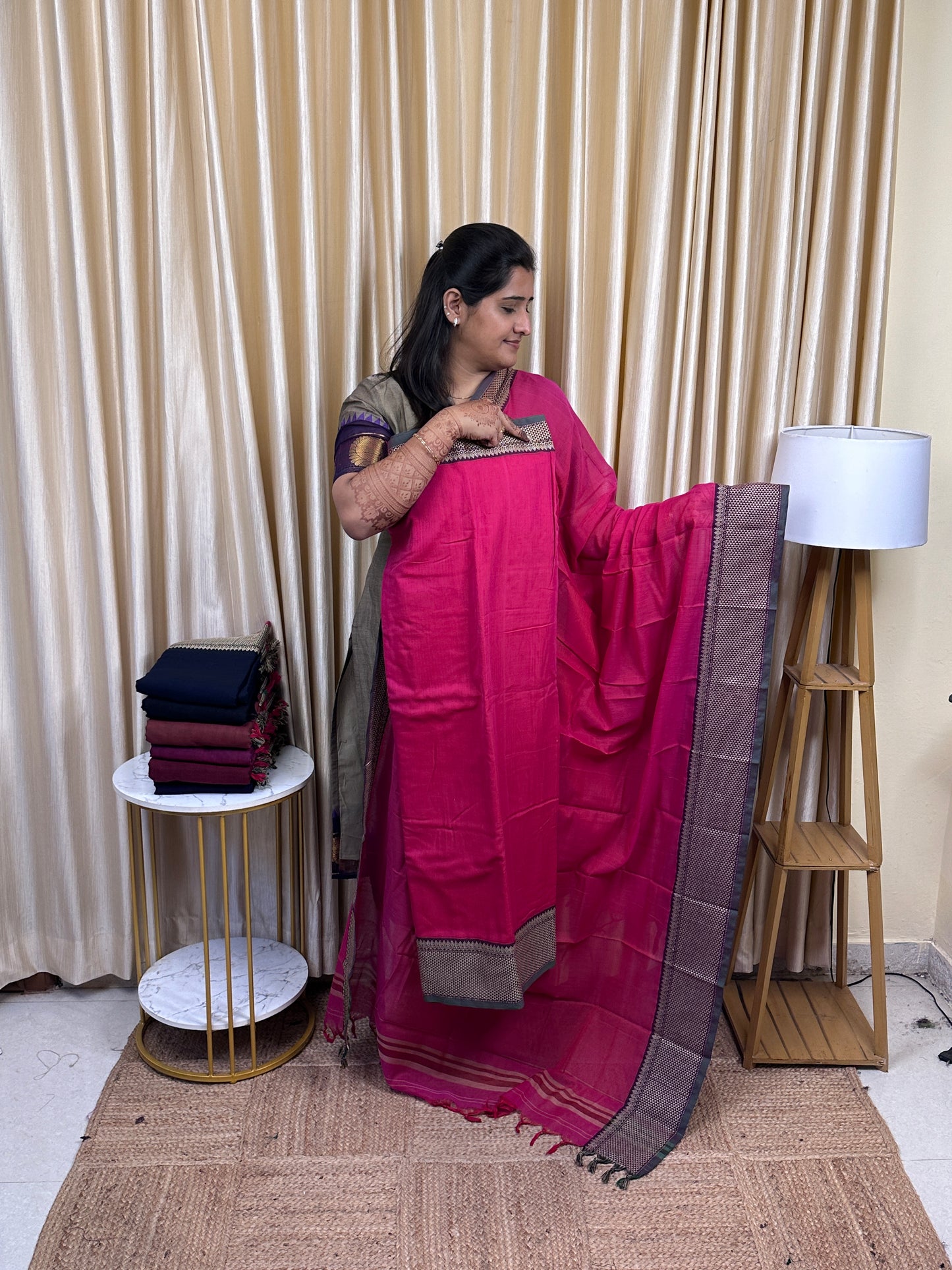 Narayanpet Mercerised cotton (4.5 m Top)-NIRA1