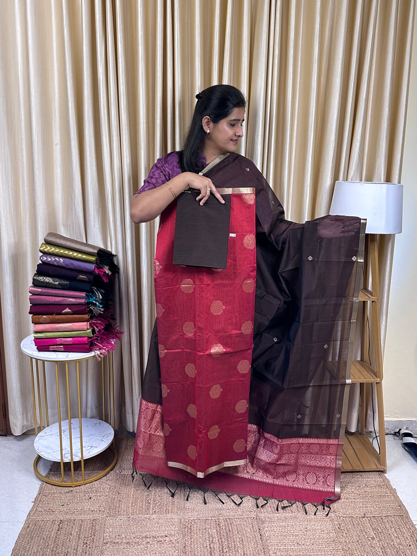 Kora silk cotton 3 piece set -KSC7