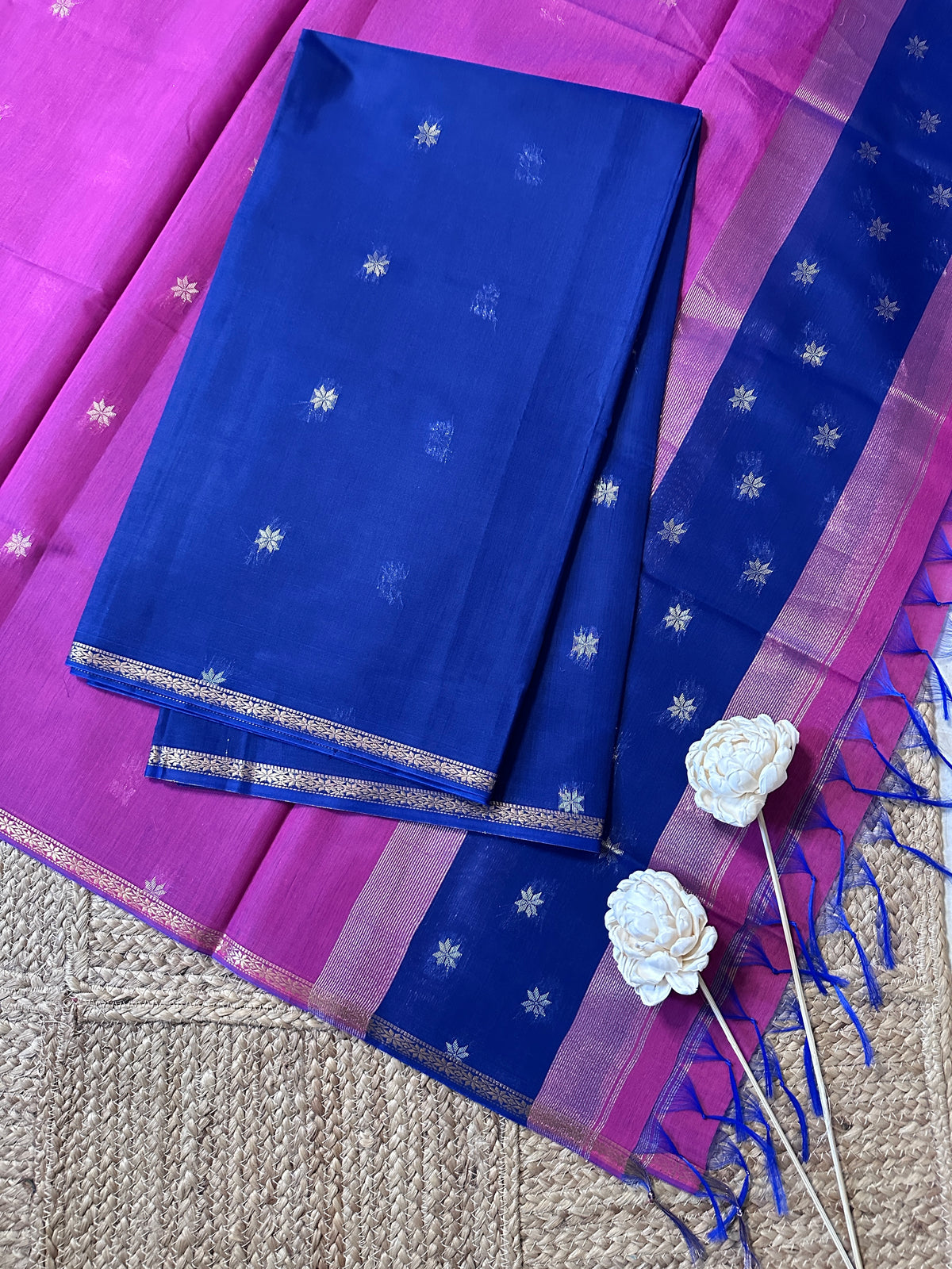 Maheswari silk cotton 2 piece set-ROJA25