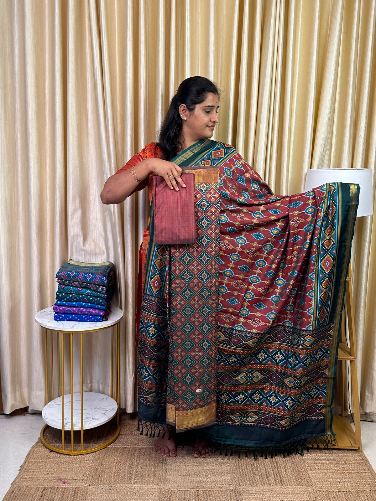 Patola semi silk 3 piece set - SP33
