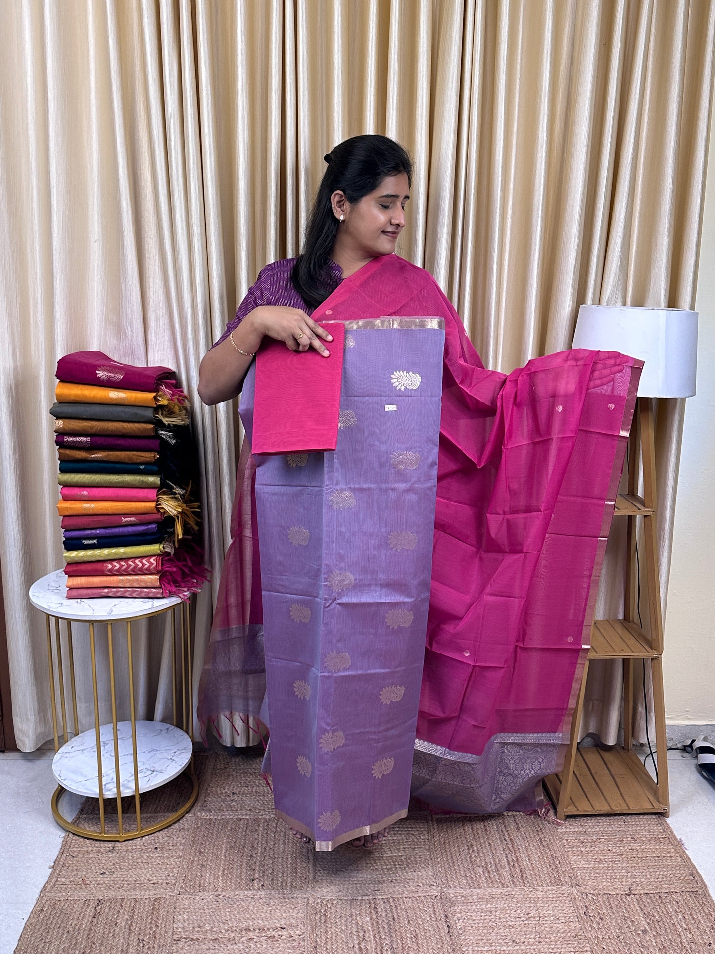 Kora silk cotton 3 piece set -KSC23