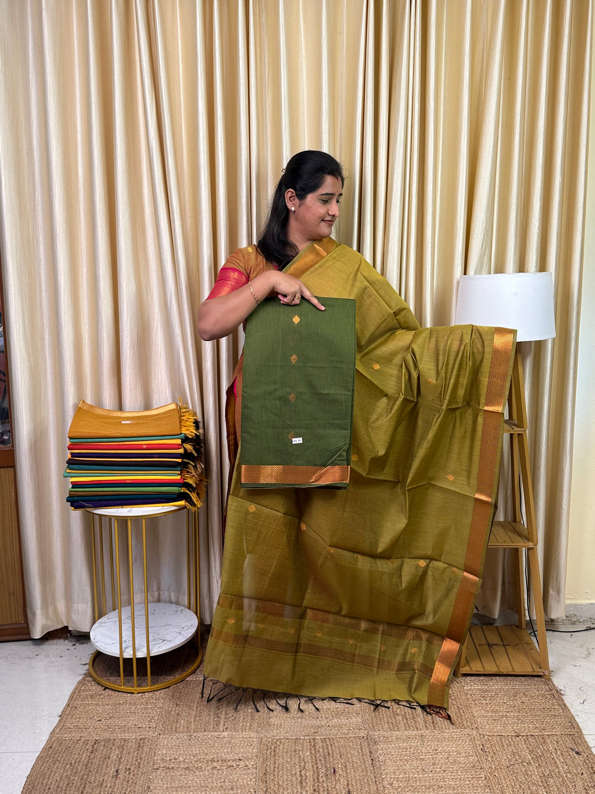 Maheswari silk cotton 2 piece set- MN 37