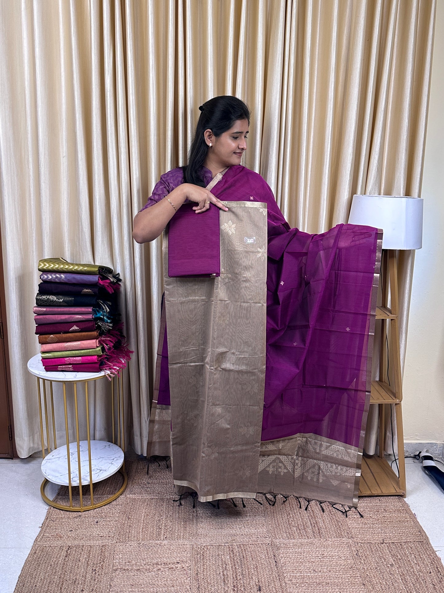 Kora silk cotton 3 piece set -KSC8