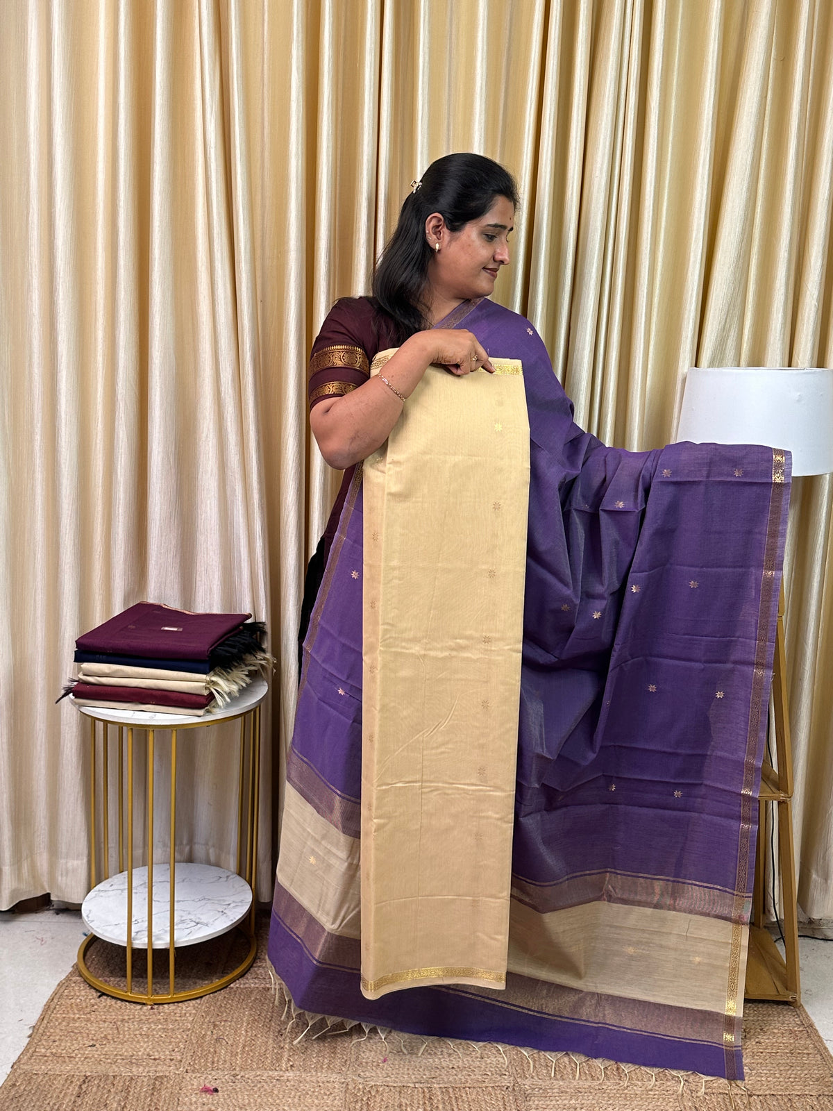 Maheswari silk cotton 2 piece set- MH43