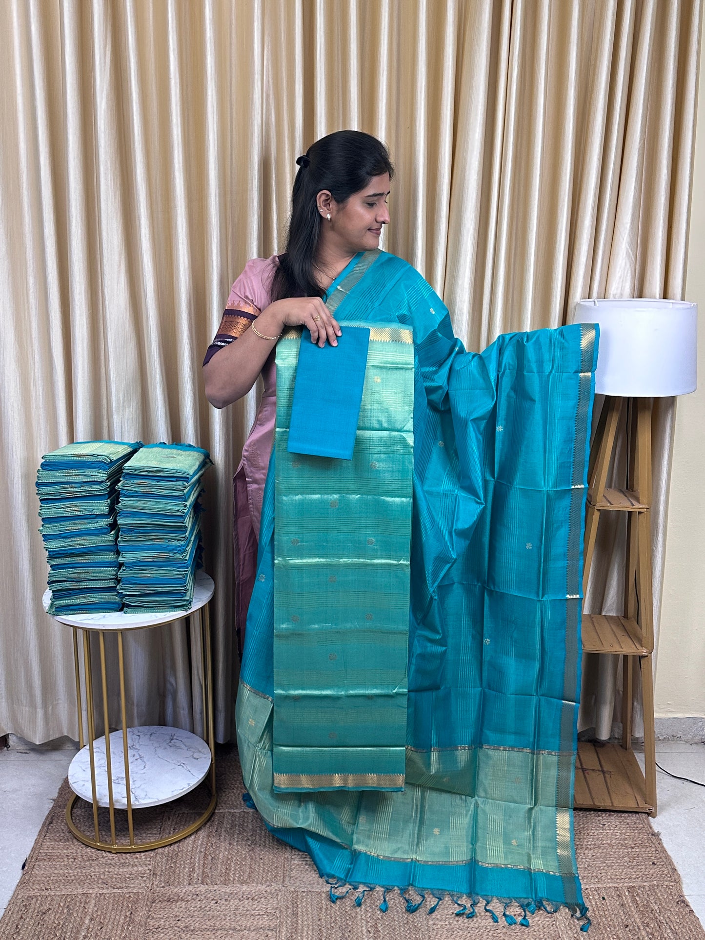 Special butta Handloom Mangalgiri(checks) -HMP 16