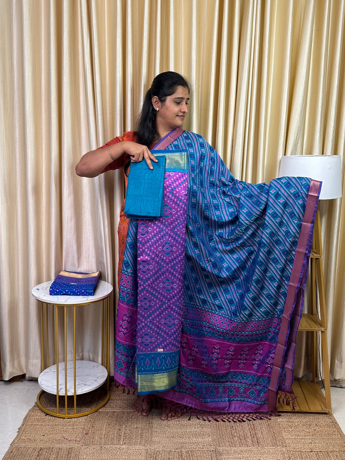Patola semi silk 3 piece set - SP39