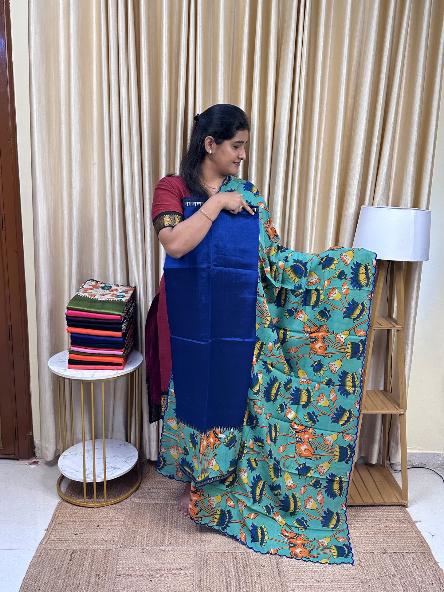 Gap border kalamkari 2 piece set - GAP14
