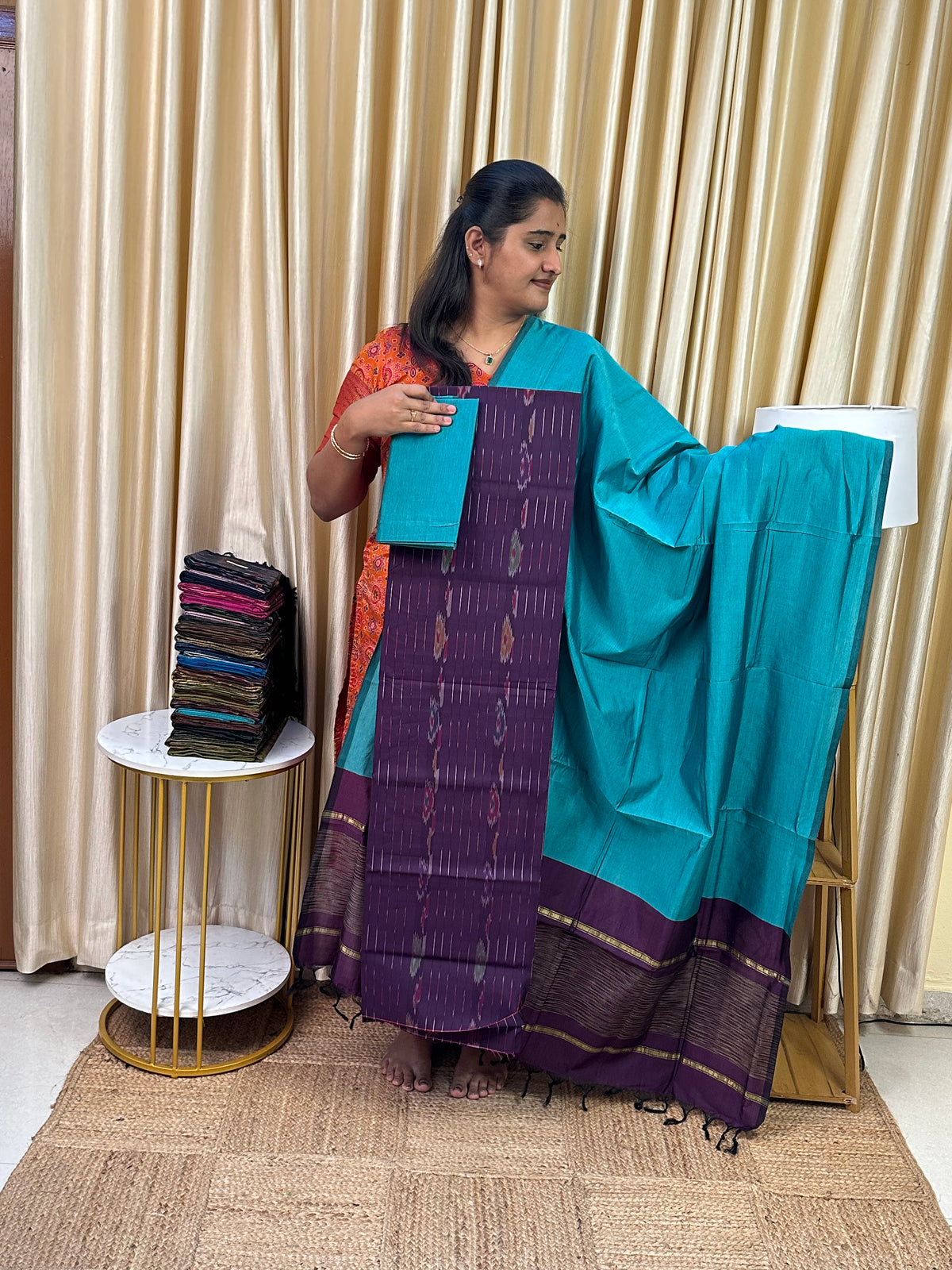 Special Pochampalli sico Full weave 3 piece set-SPD15