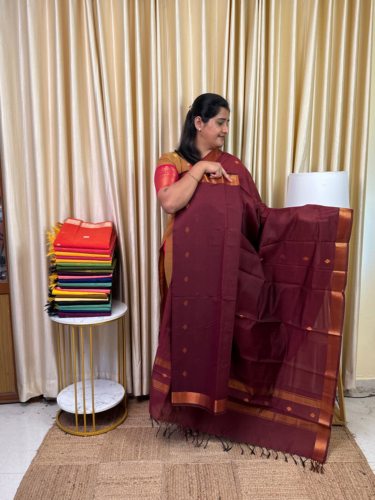 Maheswari silk cotton 2 piece set- MN 5