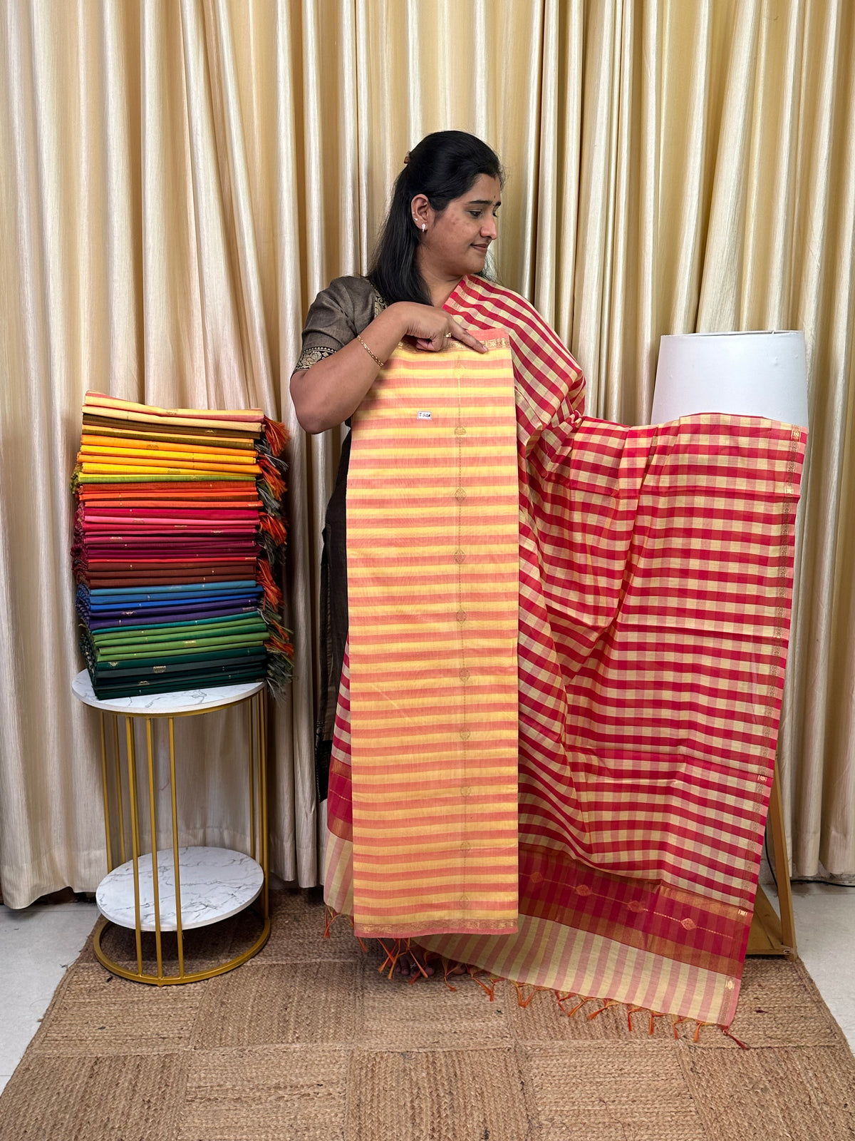 Maheswari checks 2 piece set-MDS1
